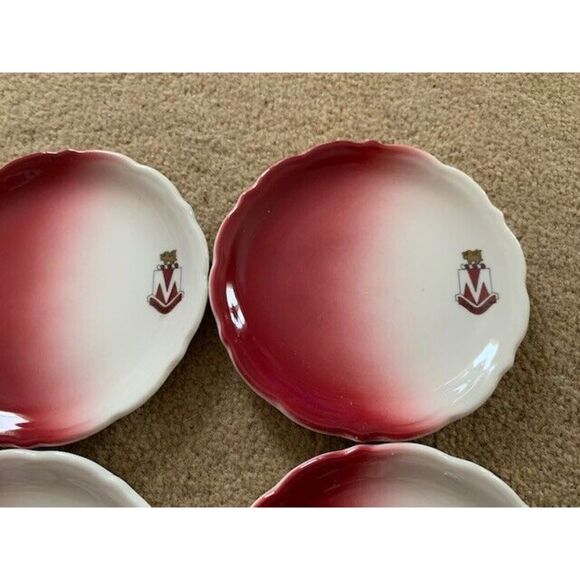 4 SYRACUSE CHINA 5.5" M SERVIMUS PLATES - Picture 3 of 6